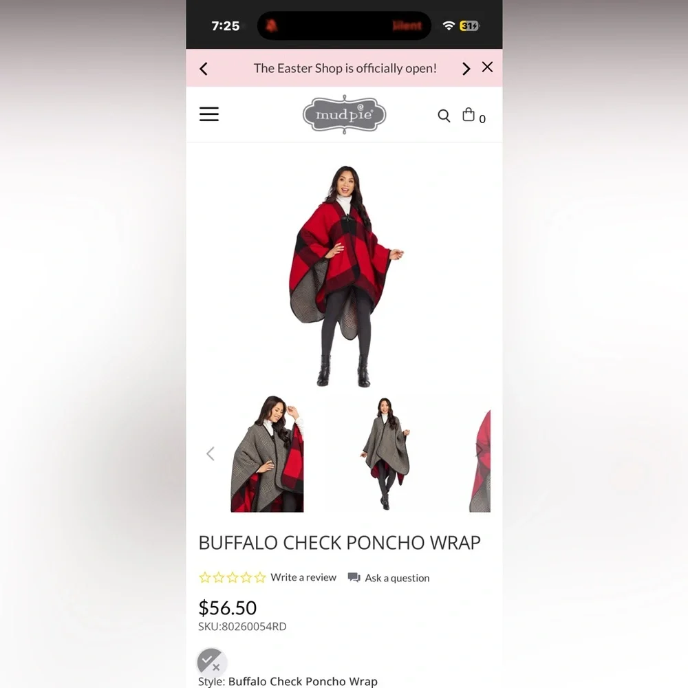 Mud Pie cute poncho